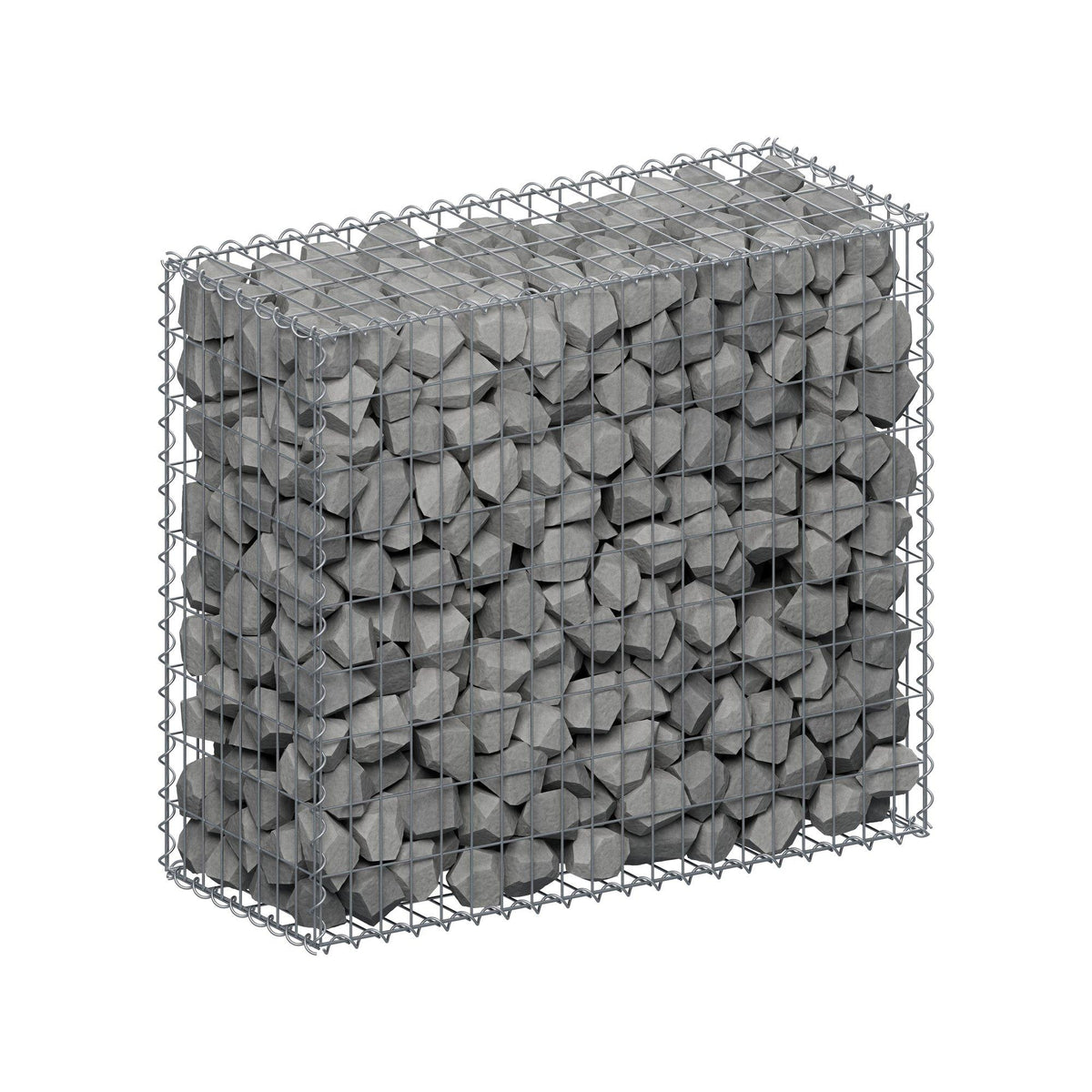 Schanskorf 100 cm x 90 cm x 40 cm (L x H x D), maaswijdte 5 cm x 10 cm, spiraalvormig