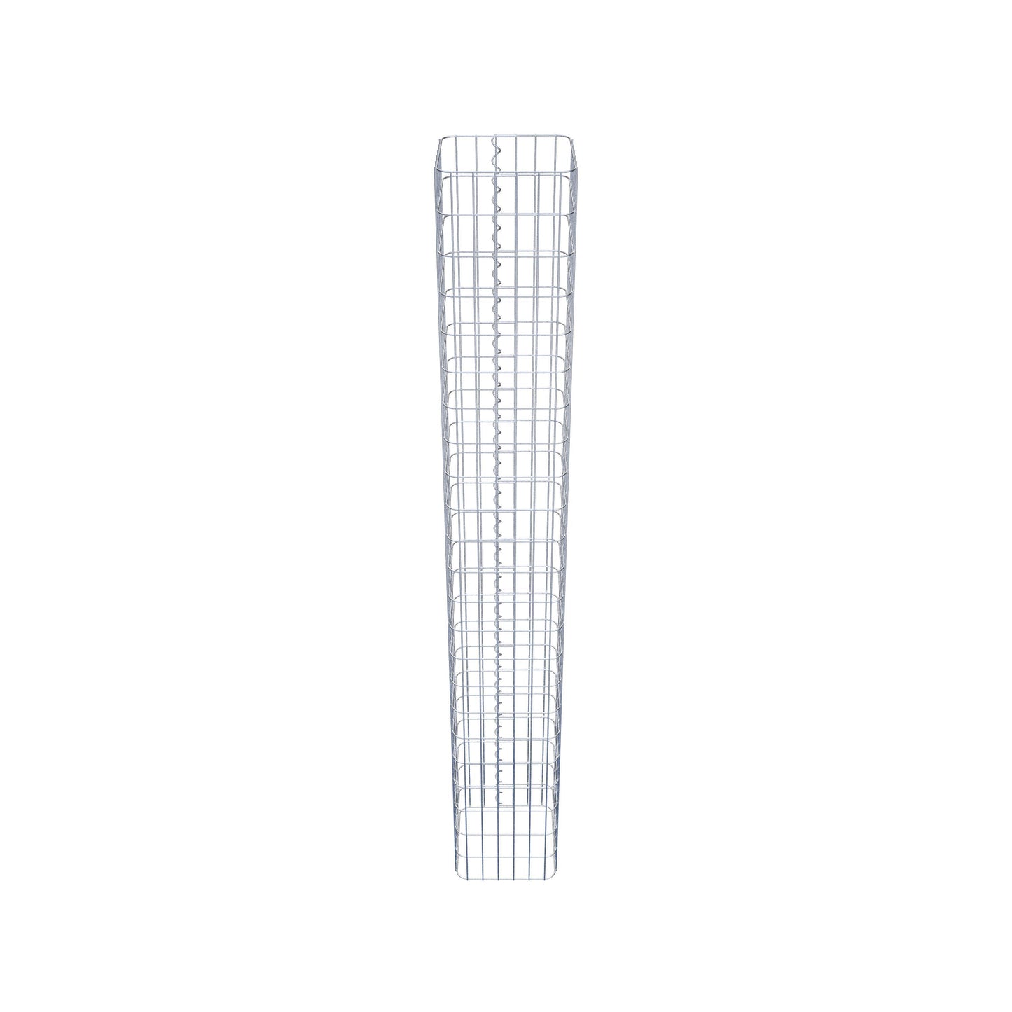 Columna de gaviones angular 32 cm x 32 cm, 230 cm de altura, MW 5 cm x 10 cm