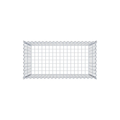 Gavión complementario tipo 3 100 cm x 80 cm x 50 cm (L x A x P), malla 5 cm x 10 cm, espiral