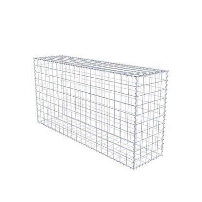 Gabion 200 cm x 100 cm x 50 cm (L x H x D), mesh size 10 cm x 10 cm, spiral