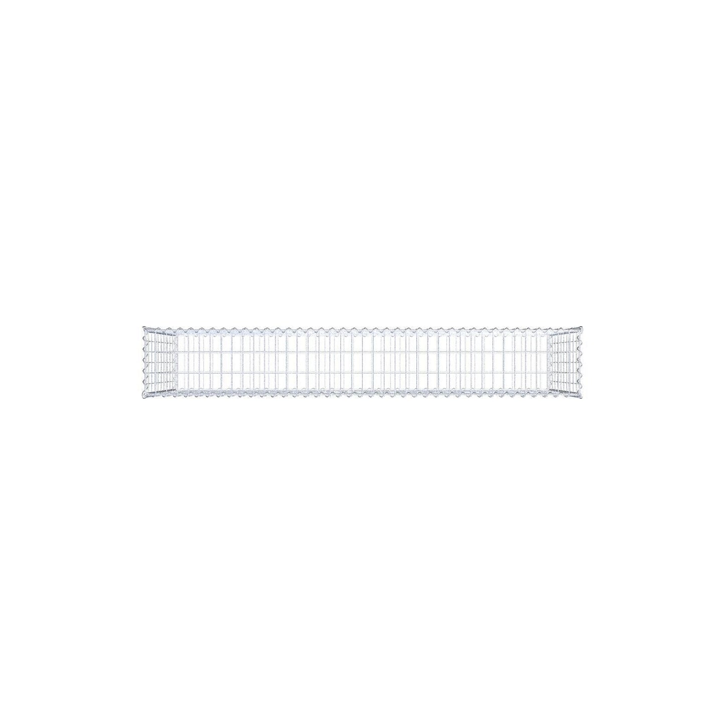 Gabion 200 cm x 100 cm x 30 cm (L x H x D), maskestørrelse 5 cm x 10 cm, spiral
