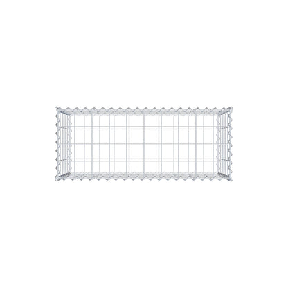 Gabbione 100 cm x 50 cm x 40 cm (L x H x P), maglia 10 cm x 10 cm, spirale