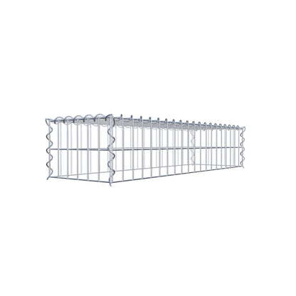 Gabião Tipo 3 100 cm x 20 cm x 30 cm (C x A x P), malhagem 5 cm x 10 cm, espiral
