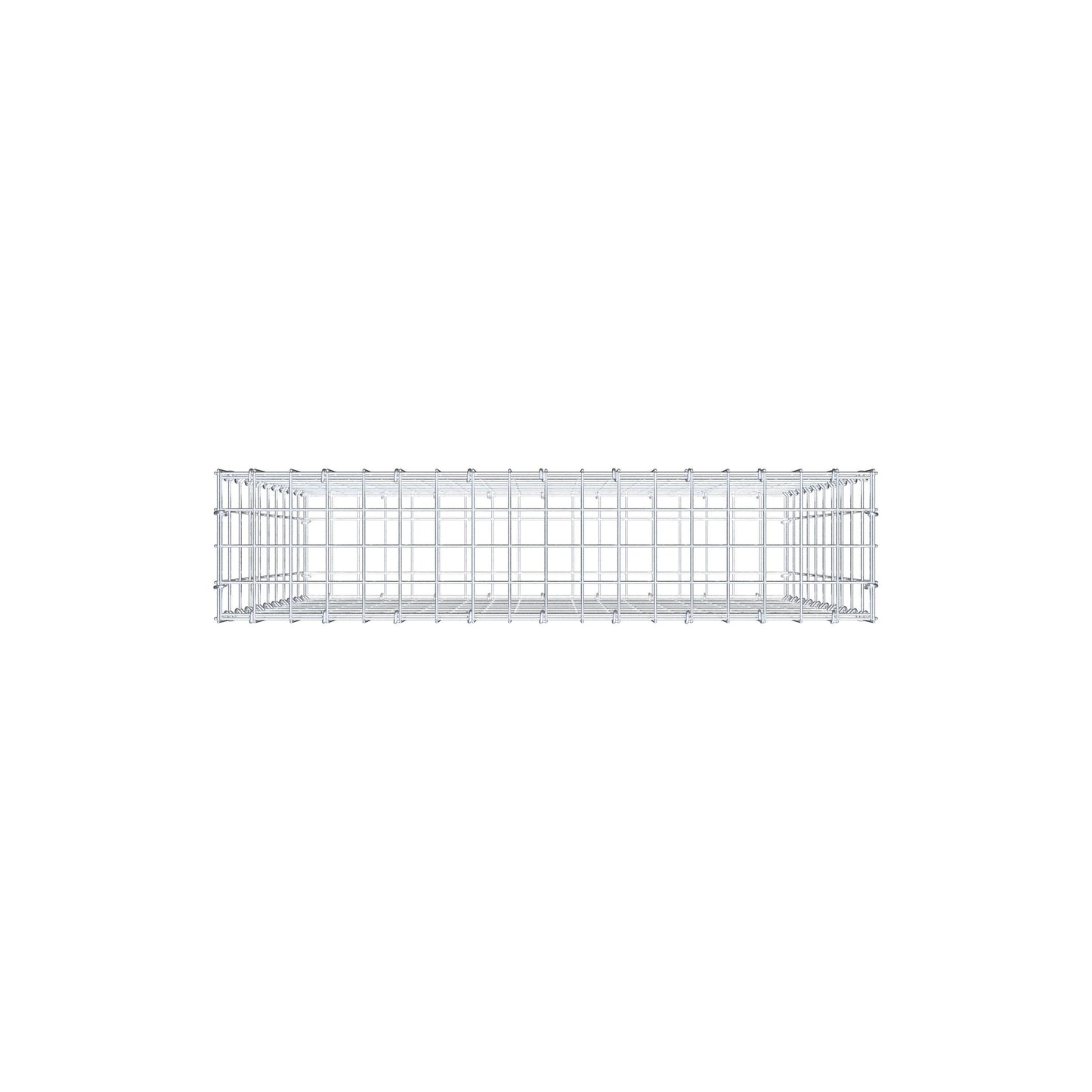 Gabião 100 cm x 90 cm x 20 cm (C x A x P), malhagem 5 cm x 10 cm, anel C