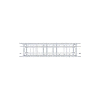 Gabião 100 cm x 90 cm x 20 cm (C x A x P), malhagem 5 cm x 10 cm, anel C