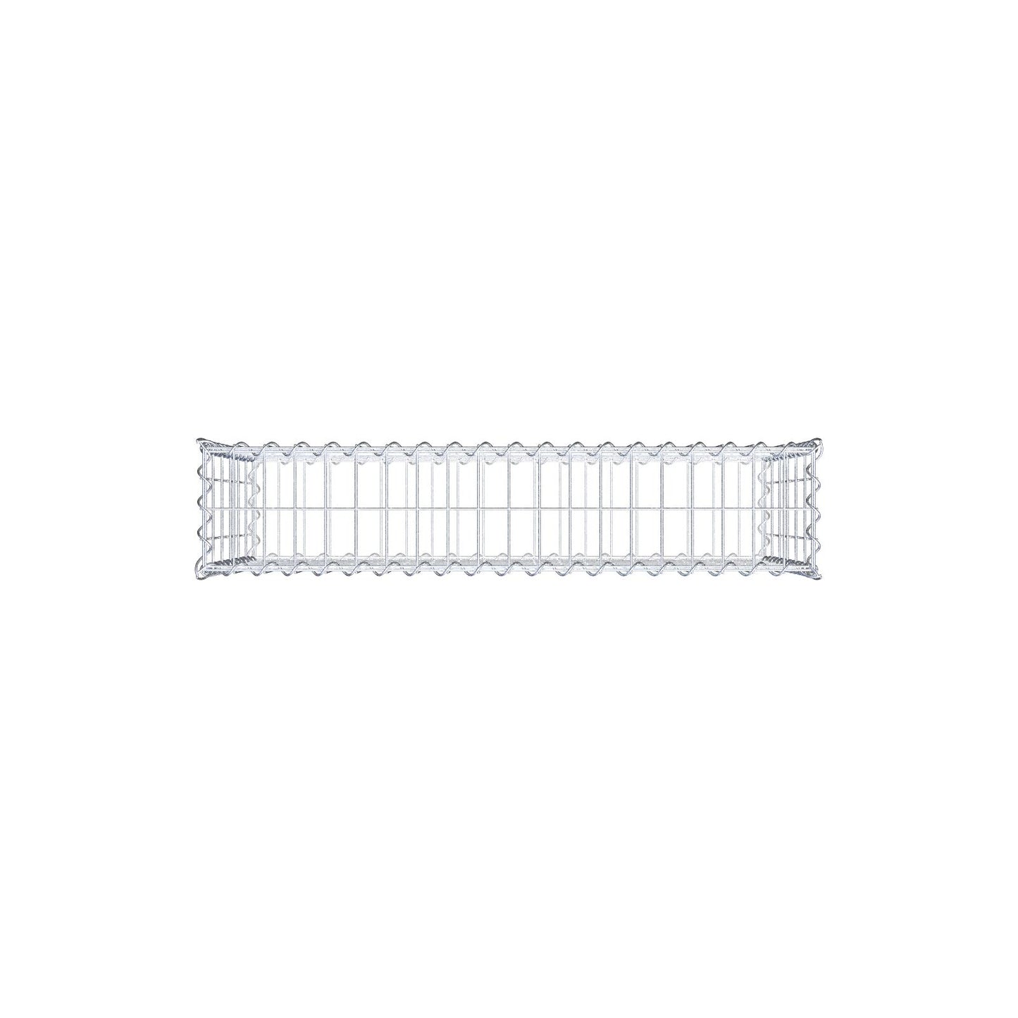 Juego de 2 gaviones 100 cm x 60 cm x 20 cm (L x A x P), malla 5 x 10 cm, espiral