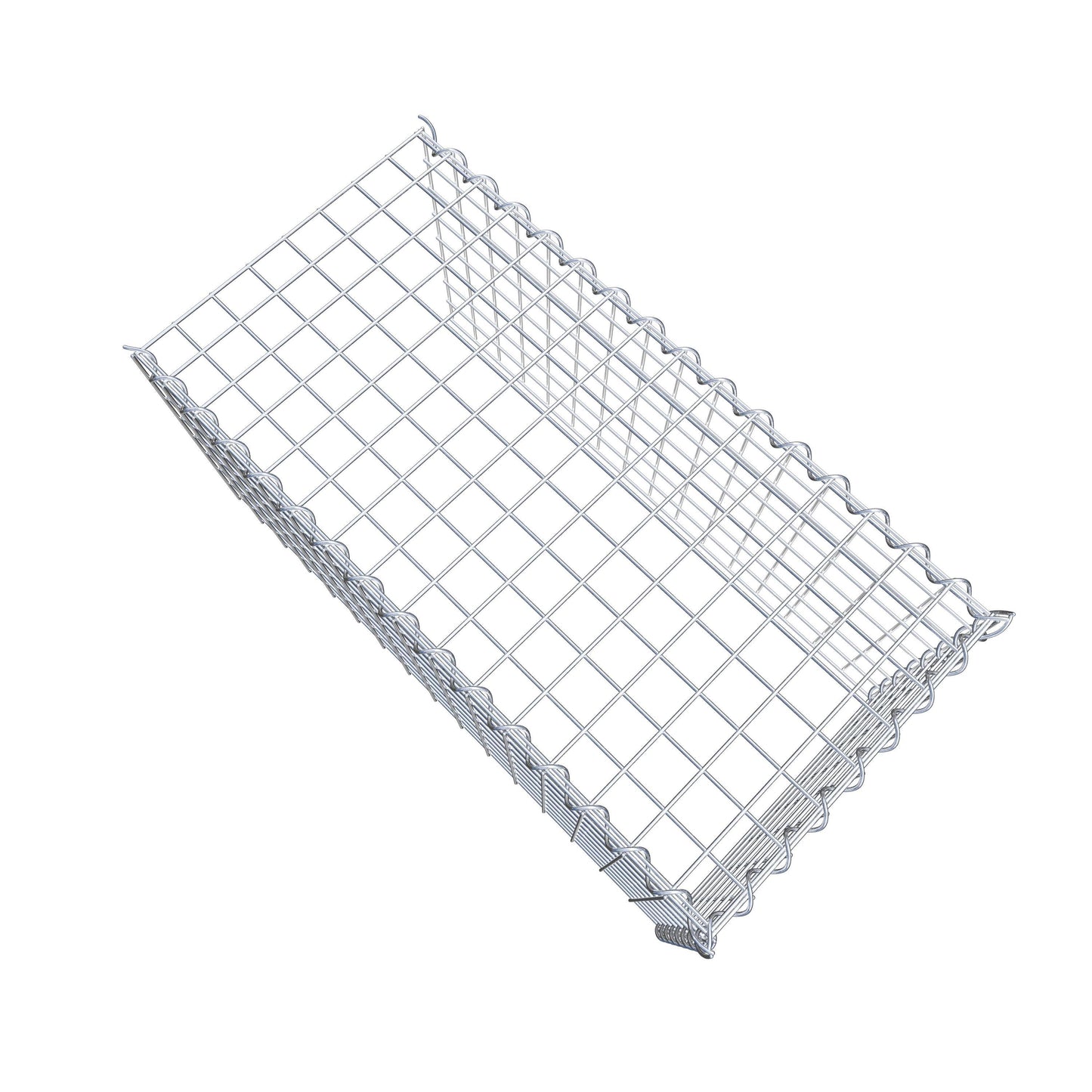 Gabião tipo 4 80 cm x 40 cm x 40 cm (C x A x P), malhagem 5 cm x 5 cm, espiral