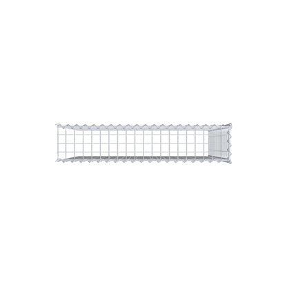 Gabião tipo 4 100 cm x 100 cm x 20 cm (C x A x P), malhagem 5 cm x 5 cm, espiral