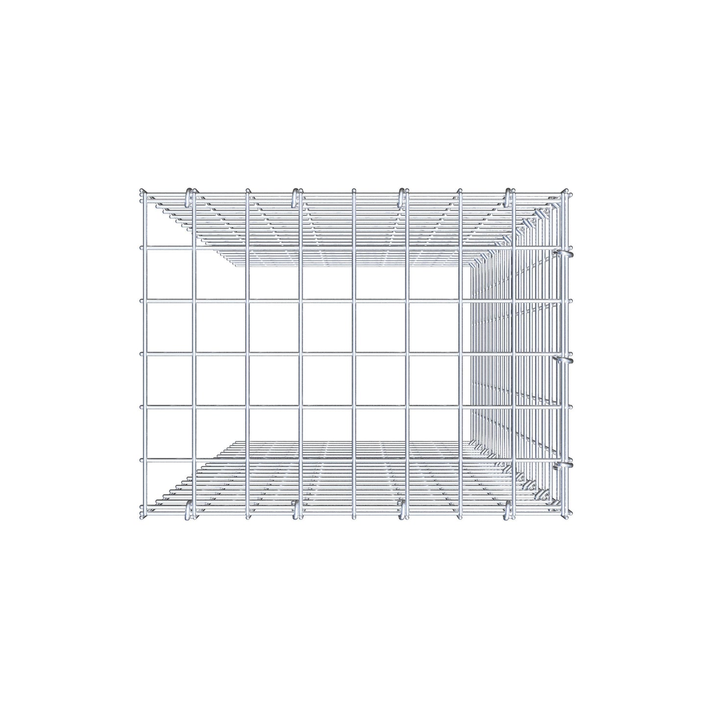 Pile aggiuntivo tipo 4 100 cm x 40 cm x 30 cm (L x H x P), maglia 5 cm x 5 cm, anello a C
