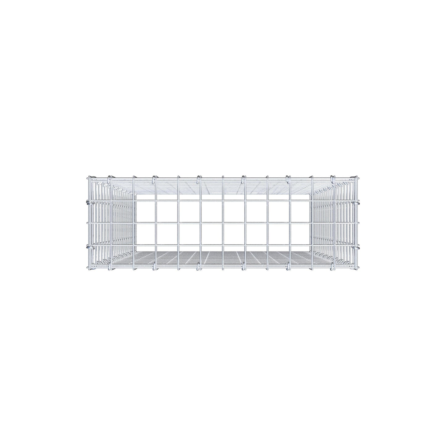 Gavión adicional tipo 3 100 cm x 60 cm x 20 cm (L x A x P), malla 5 cm x 5 cm, anillo en C