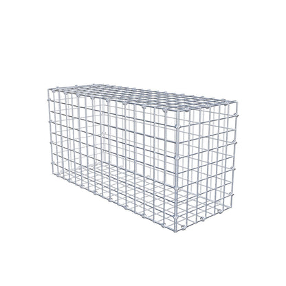 Gabião 80 cm x 40 cm x 30 cm (C x A x P), malhagem 5 x 5 cm, anel espiral