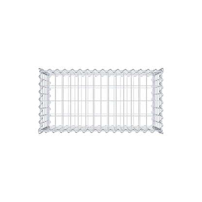 Gabião 80 cm x 40 cm x 40 cm (C x A x P), malhagem 5 cm x 10 cm, espiral