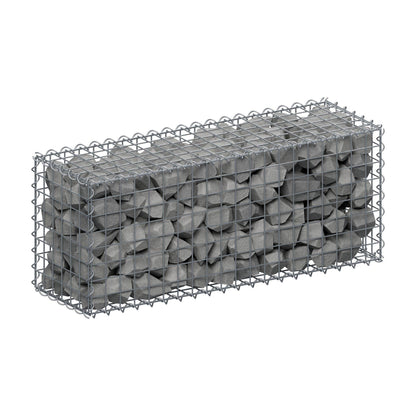 Gabione 100 cm x 40 cm x 30 cm (L x H x T), Maschenweite 5 cm x 5 cm, Spirale