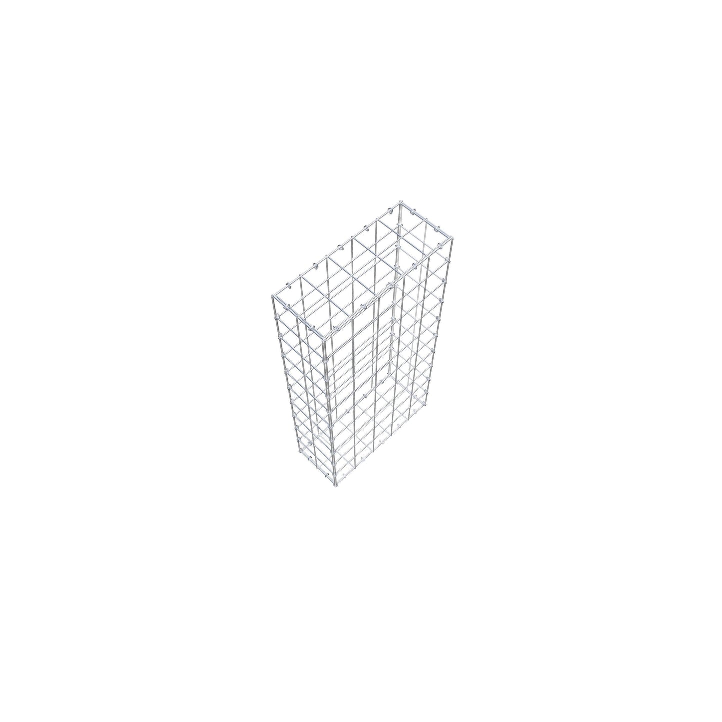 Gabião 100 cm x 20 cm x 50 cm (C x A x P), malhagem 10 cm x 10 cm, anel C