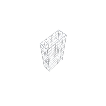 Gabião 100 cm x 20 cm x 50 cm (C x A x P), malhagem 10 cm x 10 cm, anel C