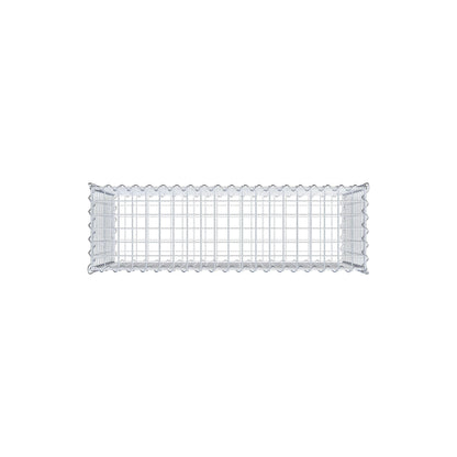 Gabion 100 cm x 60 cm x 30 cm (L x H x D), maskstorlek 5 cm x 5 cm, spiral