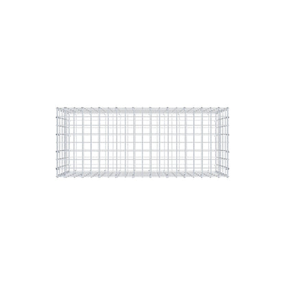 Gavión 100 cm x 50 cm x 40 cm (L x A x P), luz de malla 5 cm x 10 cm, anillo en C