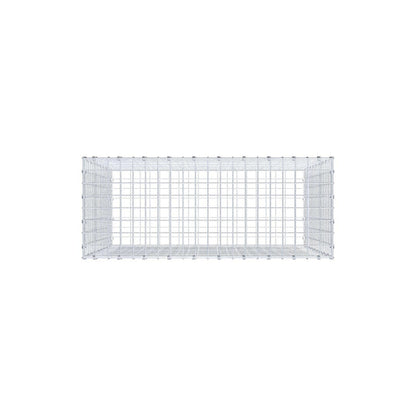 Gabion 100 cm x 90 cm x 40 cm (L x H x D), mesh size 5 x 5 cm, spiral ring