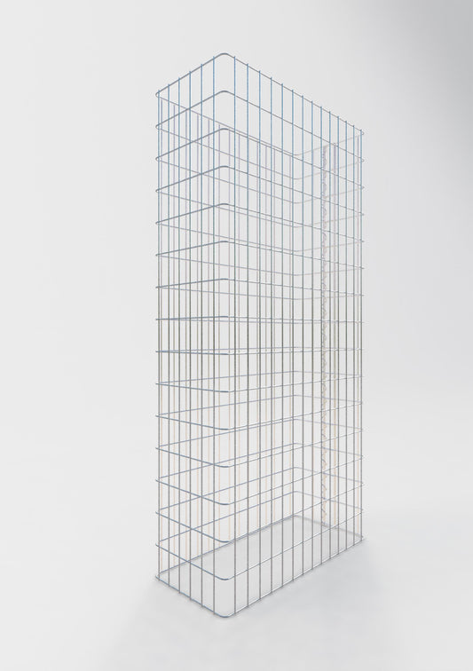 Clôture en gabion Longueur 72 cm, hauteur 200 cm, profondeur 32 cm, mailles 5 x 10 cm