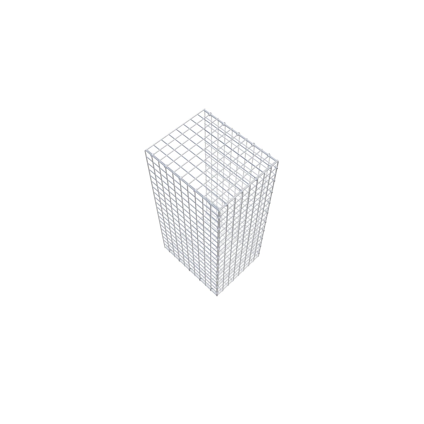 Monteret gabion type 2 100 cm x 50 cm x 40 cm (L x H x D), maskestørrelse 5 cm x 5 cm, C-ring