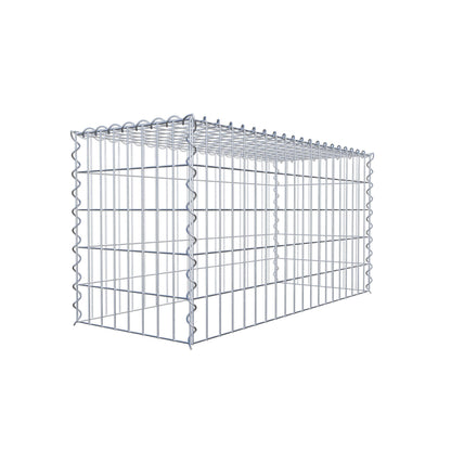 Gabião tipo 3 100 cm x 50 cm x 40 cm (C x A x P), malhagem 5 cm x 10 cm, espiral