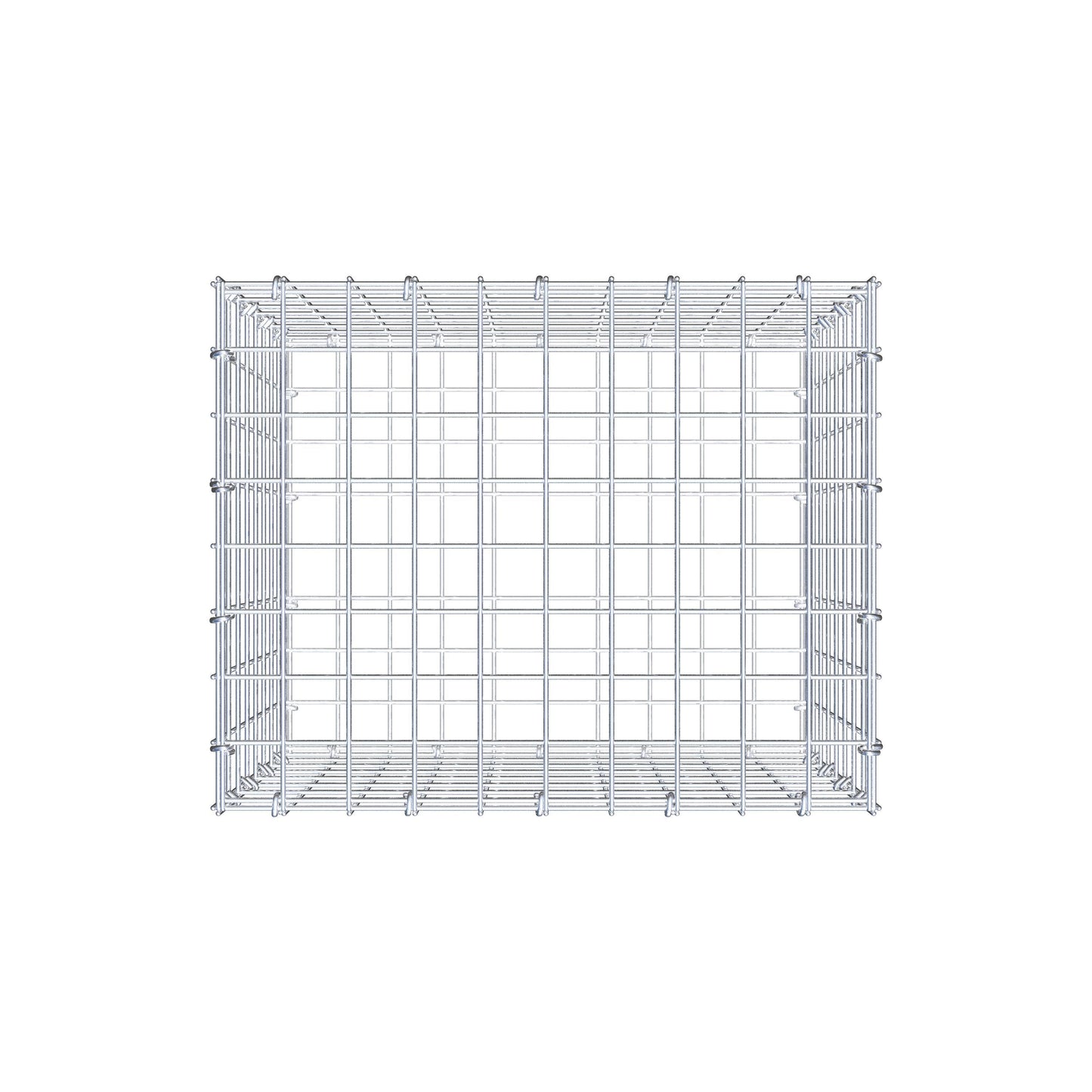 Gabião 50 cm x 40 cm x 40 cm (C x A x P), malhagem 5 cm x 5 cm, anel C