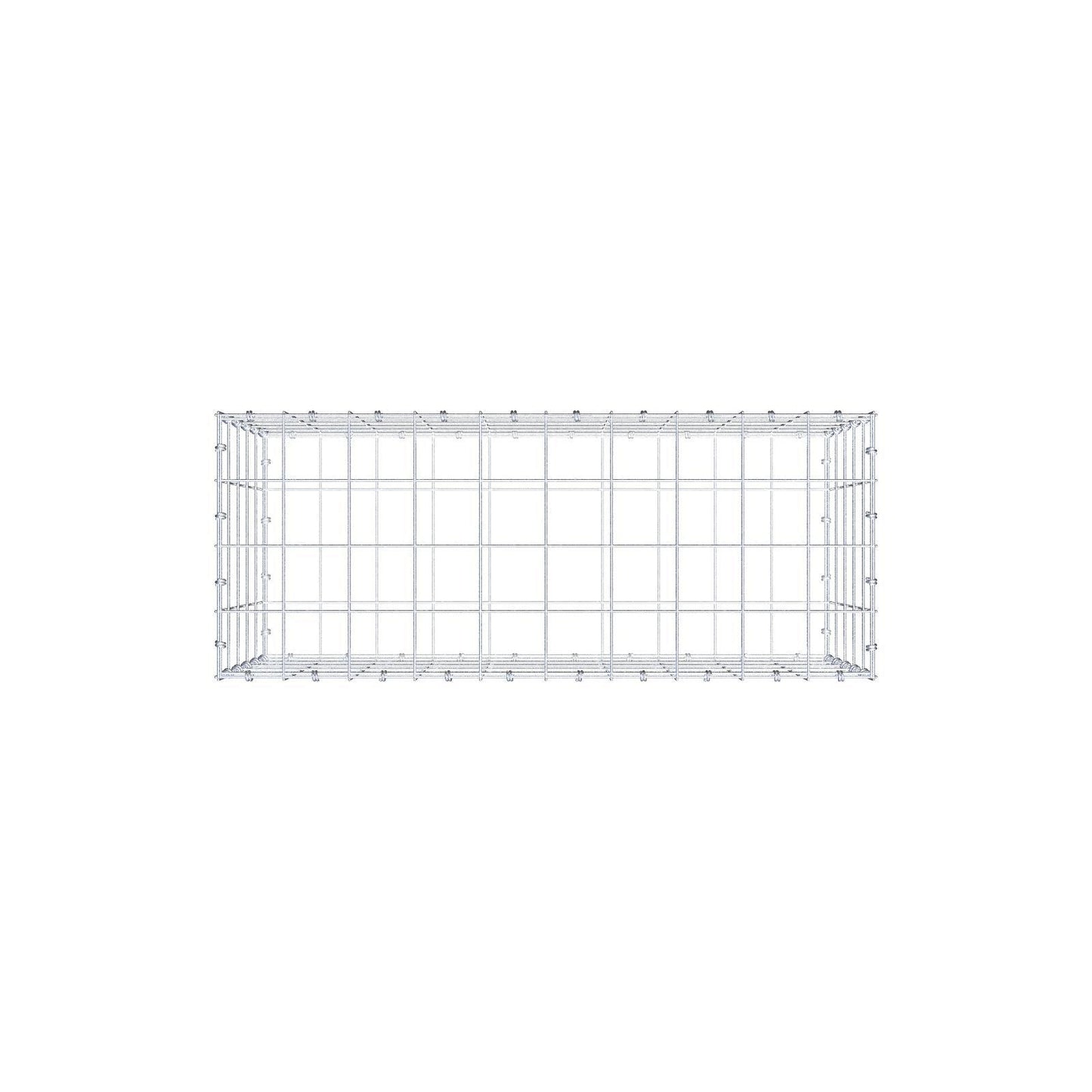 Gabião 100 cm x 50 cm x 40 cm (C x A x P), malhagem 10 x 10 cm, anel espiral