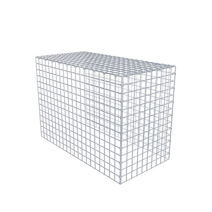 Gabião Tipo 4 100 cm x 70 cm x 50 cm (C x A x P), malhagem 5 cm x 5 cm, anel C