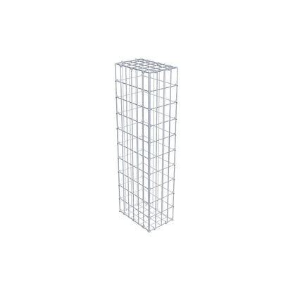 Gabião 100 cm x 30 cm x 20 cm (C x A x P), malhagem 5 cm x 10 cm, anel C