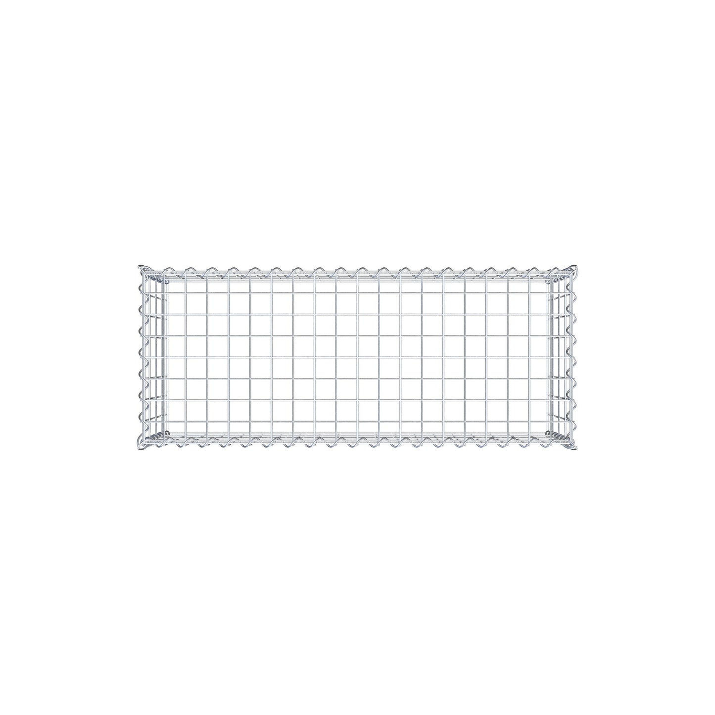 Gabião tipo 3 100 cm x 40 cm x 40 cm (C x A x P), malhagem 5 cm x 10 cm, espiral