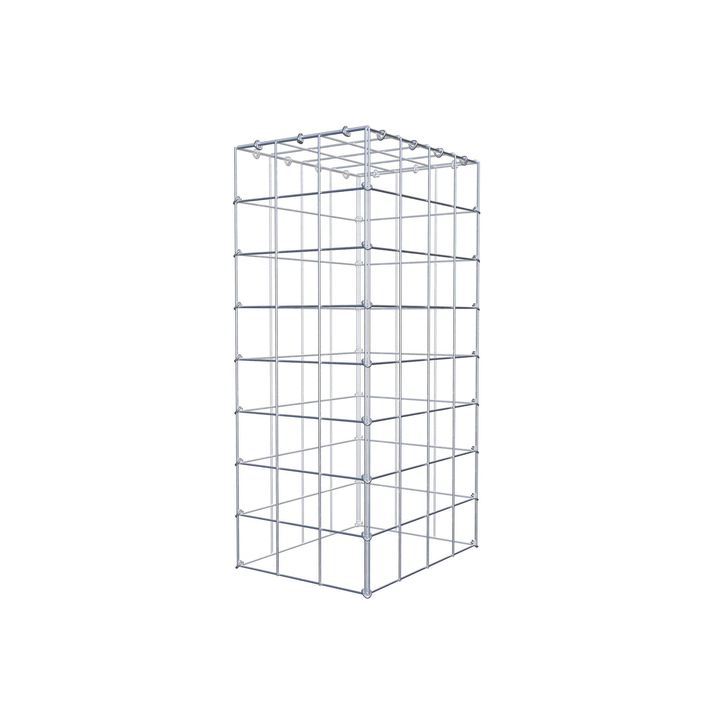 Gabião Tipo 3 80 cm x 40 cm x 30 cm (C x A x P), malhagem 10 cm x 10 cm, anel C