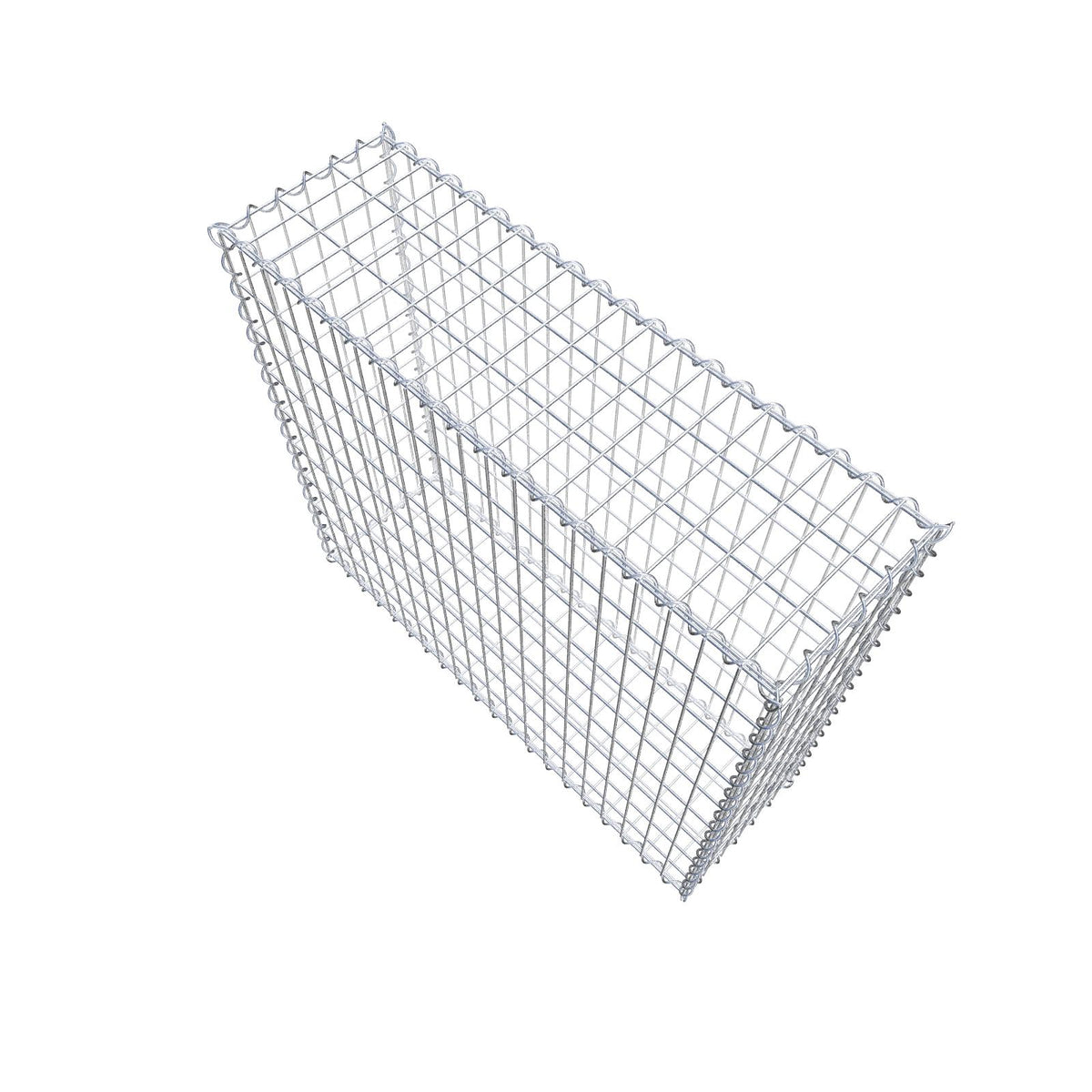 Gabion 100 cm x 90 cm x 30 cm (L x H x P), mailles 5 cm x 10 cm, spirale
