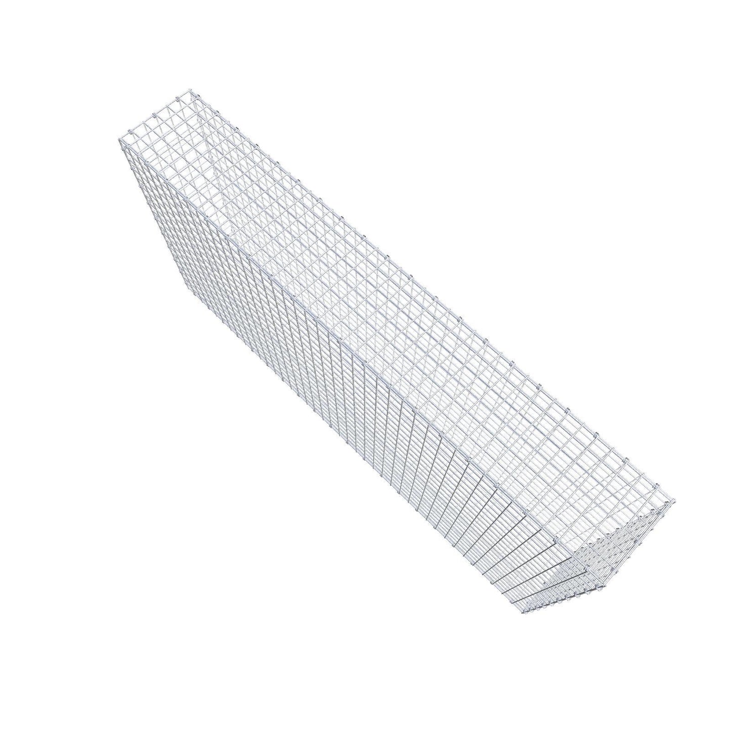 Gabião 200 cm x 100 cm x 30 cm (C x A x P), malhagem 5 x 5 cm, anel espiral