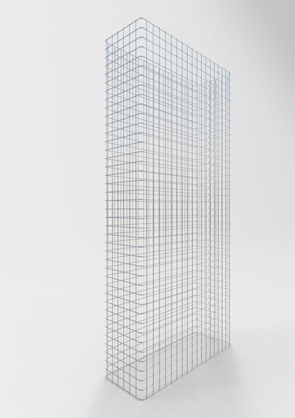 Recinzione in gabbioni lunghezza 92 cm, altezza 200 cm, profondità 32 cm, maglia 5 x 5 cm