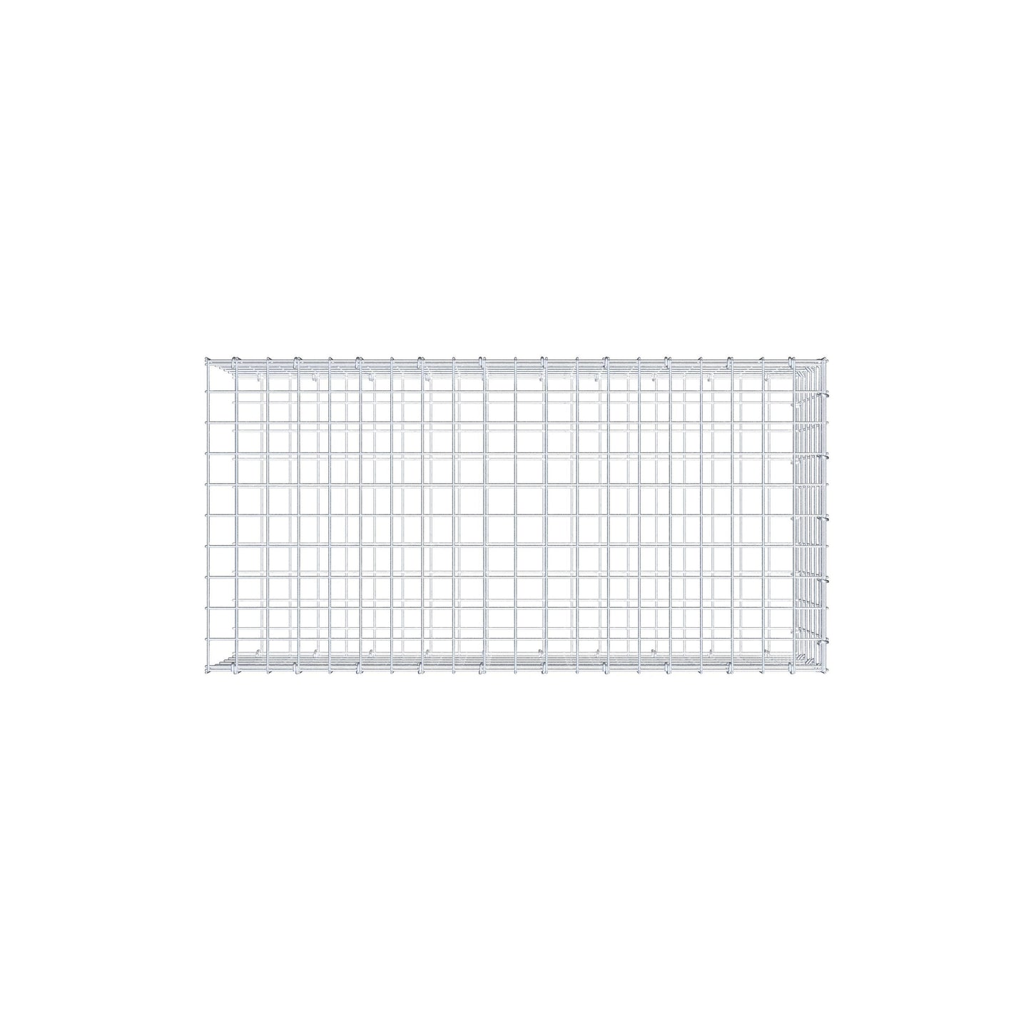 Anbaugabione Typ 2 100 cm x 30 cm x 50 cm (L x H x T), Maschenweite 5 cm x 5 cm, C-Ring