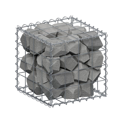 Gabion 40 cm x 40 cm x 40 cm (L x H x D), maskestørrelse 10 cm x 10 cm, spiral