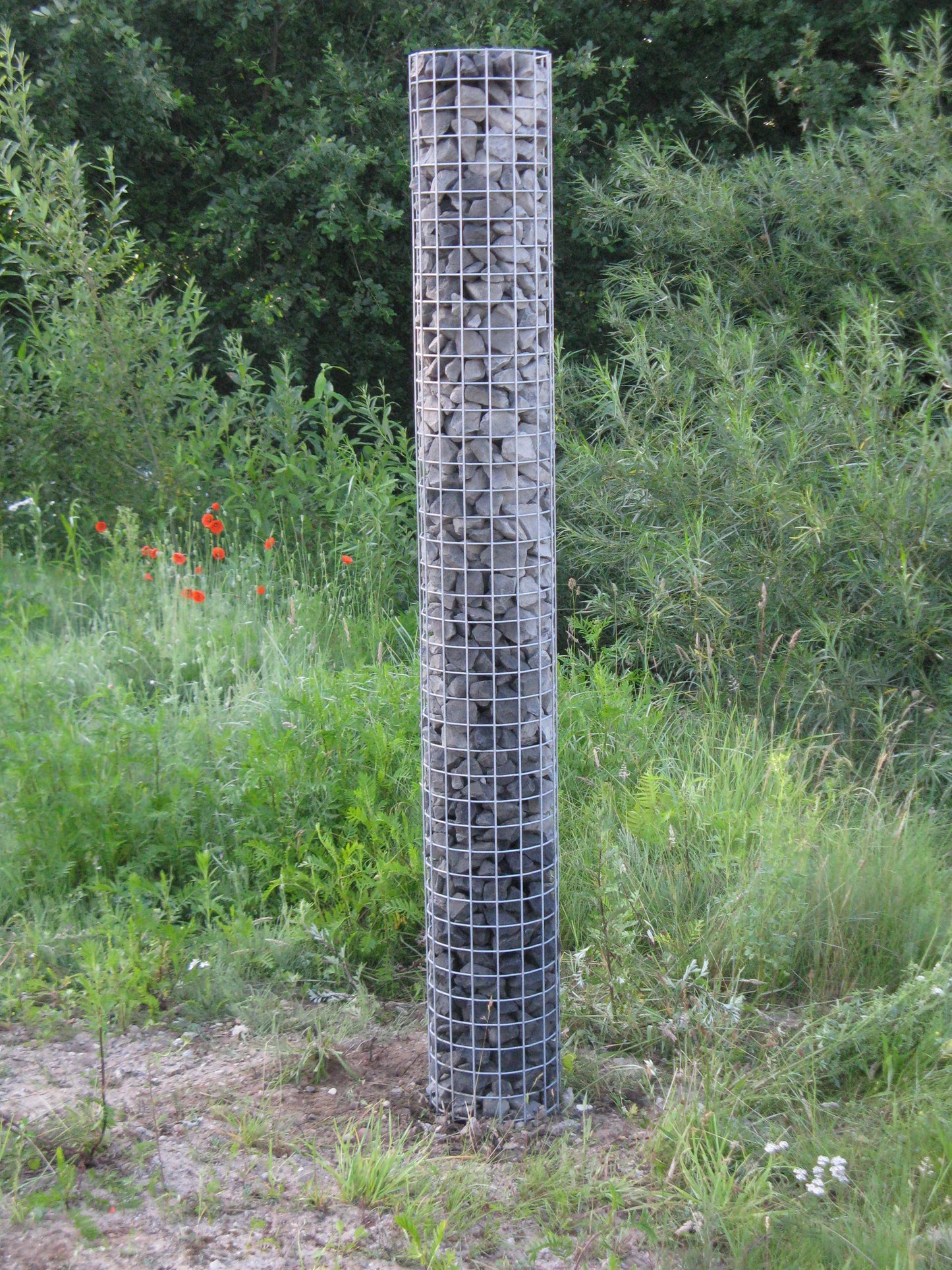 Colonna di gabbioni diametro 37 cm MW 5 x 5 cm rotonda
