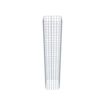 Colonne de gabion carrée 32 cm x 32 cm, hauteur 160 cm, MW 5 cm x 5 cm