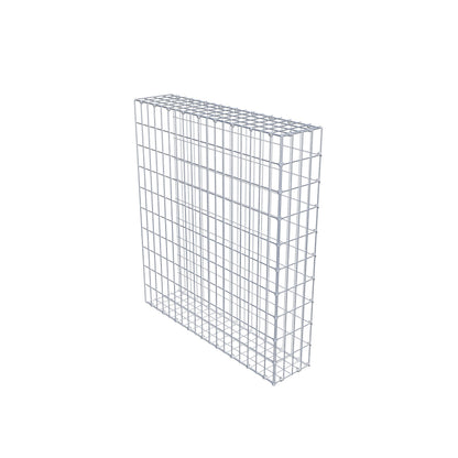 Monteret gabion type 2 100 cm x 90 cm x 20 cm, maskestørrelse 5 cm x 10 cm, C-ring