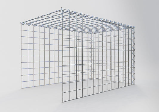 Gabião tipo 4 80 cm x 50 cm x 50 cm (C x A x P), malhagem 5 cm x 5 cm, espiral