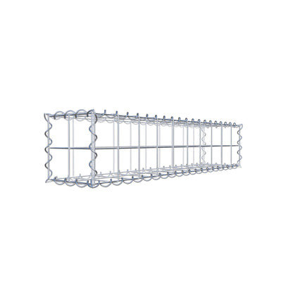 Gabion 100 cm x 20 cm x 20 cm (L x H x D), maskstorlek 10 cm x 10 cm, spiral