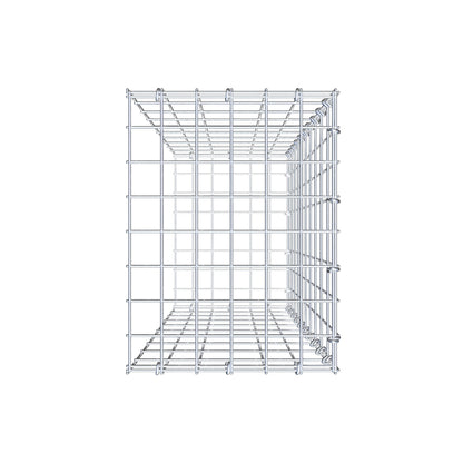 Monteret gabion type 2 100 cm x 30 cm x 40 cm, maskestørrelse 5 cm x 10 cm, C-ring