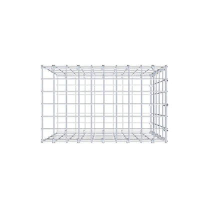 Mounted gabion type 2 50 cm x 50 cm x 30 cm, mesh size 5 cm x 10 cm, C-ring