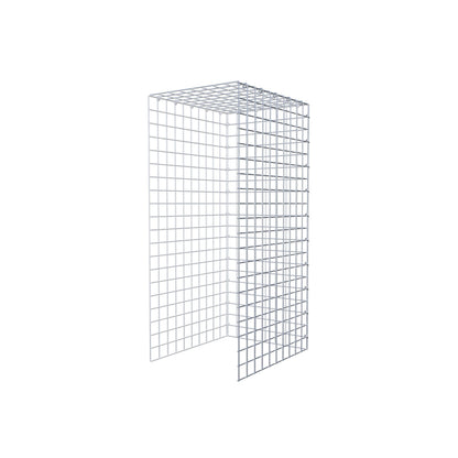 Gabião Tipo 4 100 cm x 50 cm x 40 cm (C x A x P), malhagem 5 cm x 5 cm, anel C