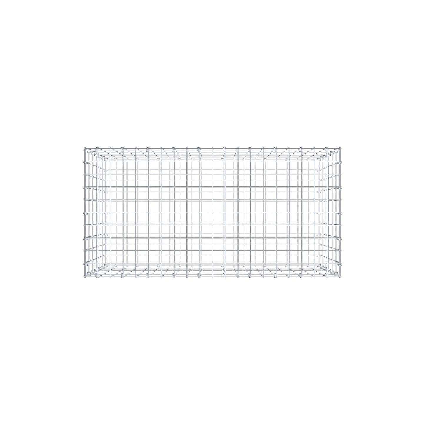 Schanskorf 100 cm x 60 cm x 50 cm (L x H x D), maaswijdte 5 cm x 10 cm, C-ring