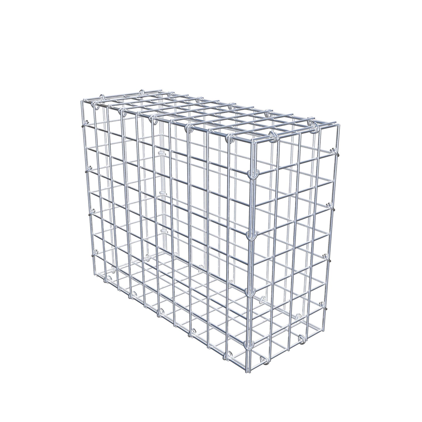 Gabião 50 cm x 40 cm x 20 cm (C x A x P), malhagem 5 cm x 5 cm, anel C