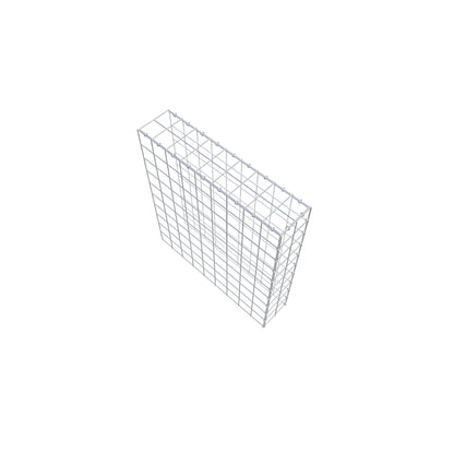 Monteret gabion type 4 100 cm x 90 cm x 20 cm (L x H x D), maskestørrelse 10 cm x 10 cm, C-ring