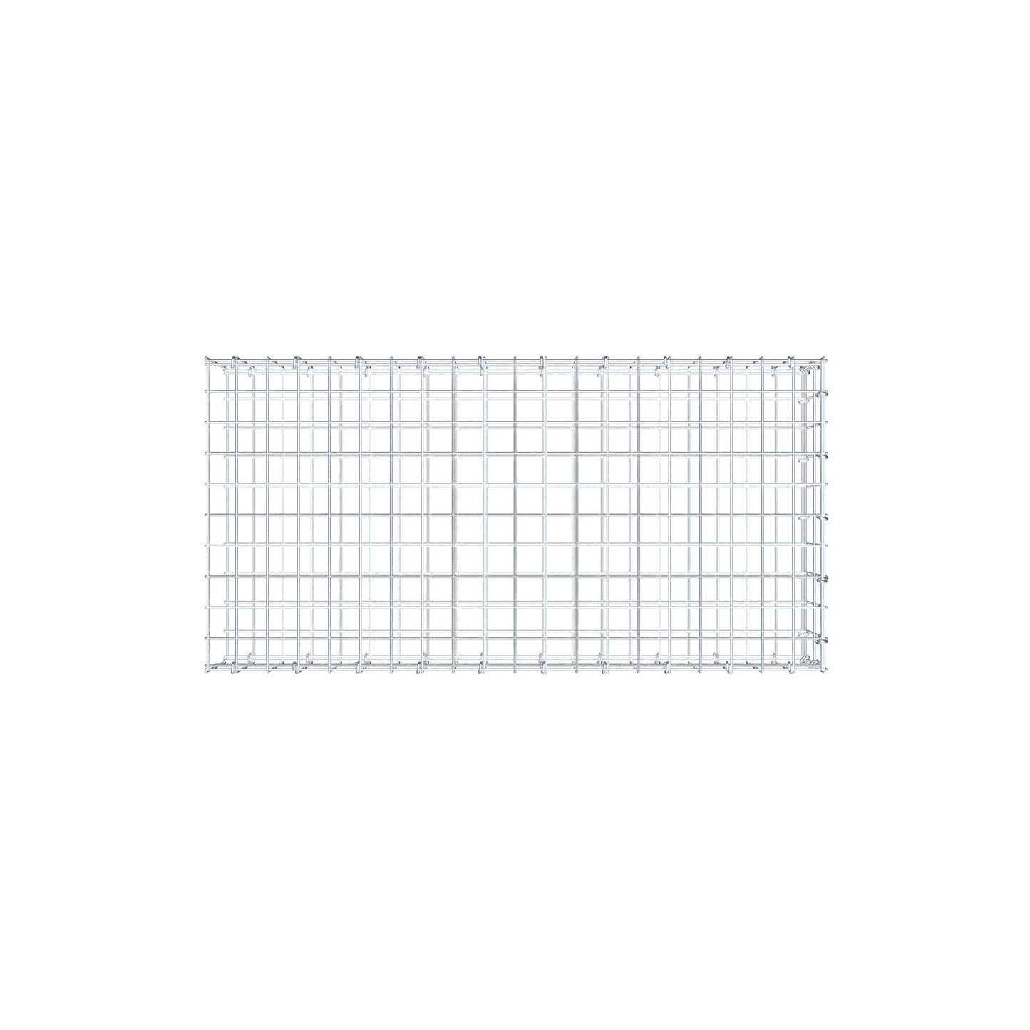 Gabião Tipo 2 100 cm x 20 cm x 50 cm, malhagem 5 cm x 10 cm, anel C
