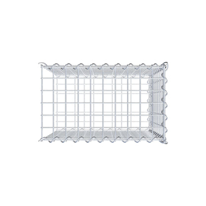 Gabião tipo 2 50 cm x 50 cm x 30 cm (C x A x P), malhagem 5 cm x 5 cm, espiral