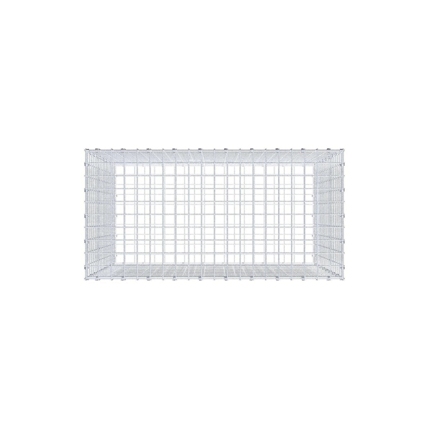 Gabião 100 cm x 90 cm x 50 cm (C x A x P), malhagem 5 x 5 cm, anel espiral